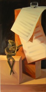 'Sounds of Music' Oil 36x18